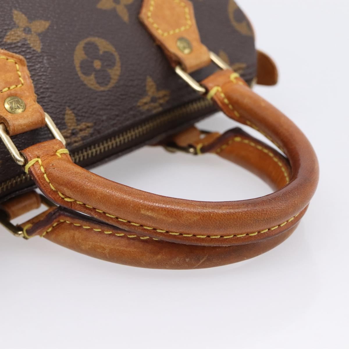 Louis Vuitton Speedy Mini Hl Monogram Canvas Brown Canvas Handbag (Pre-Owned)