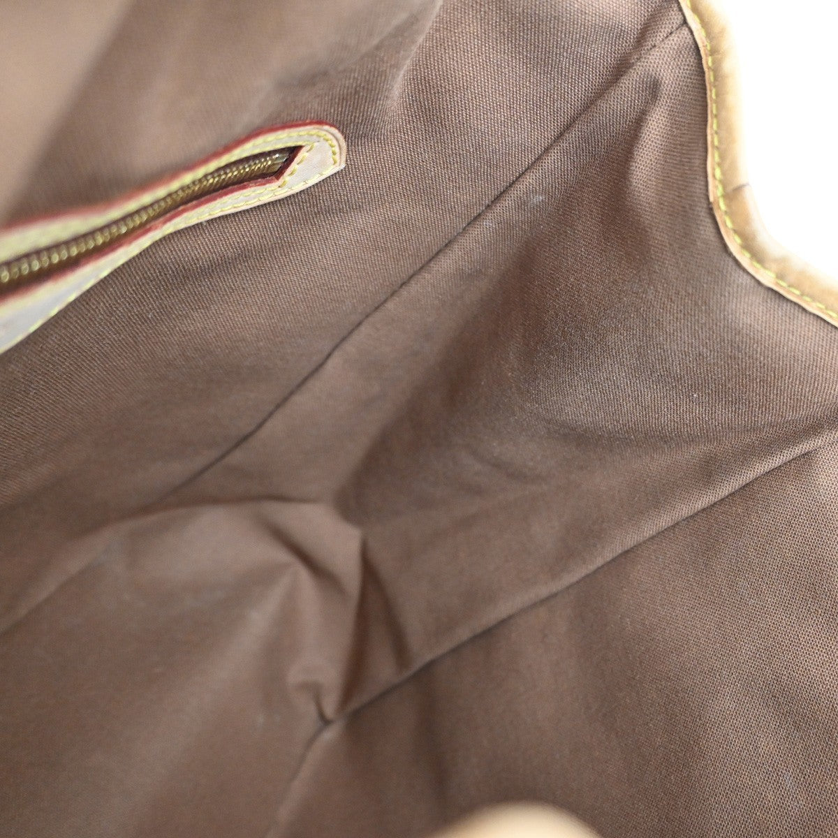 Louis Vuitton Batignolles Monogram Canvas Brown Leather Tote Bag Bag (Pre-Owned)