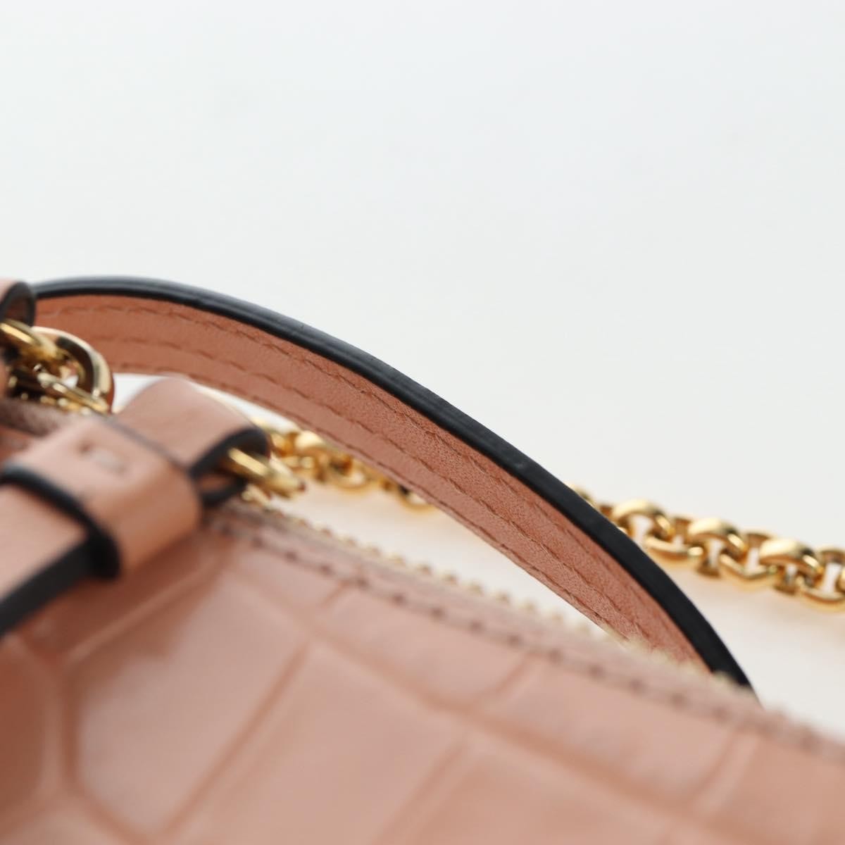 Chloe C Vanity Leather Pink Leather Handbag (Pre-Owned)