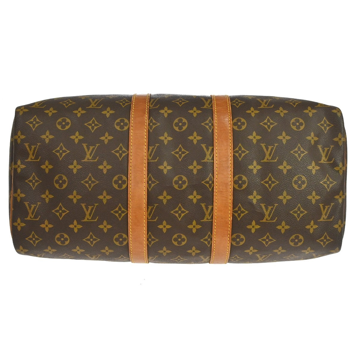 Louis Vuitton Keepall Monogram Canvas Brown Canvas Travel Bag Bag (Pre-Owned)