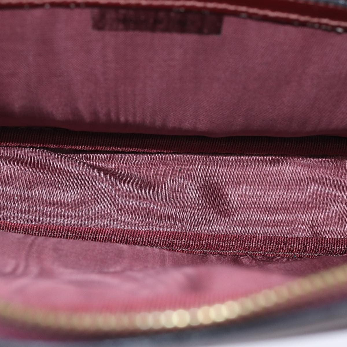 Cartier Vintage Must De Cartier Suede Burgundy Suede Shoulder Bag Bag (Pre-Owned)