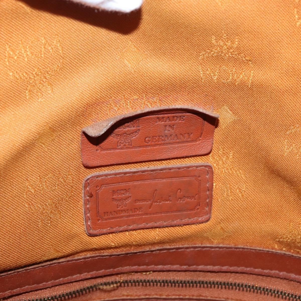 MCM Visetos Canvas Brown Canvas Shoulder Bag Bag (Pre-Owned)