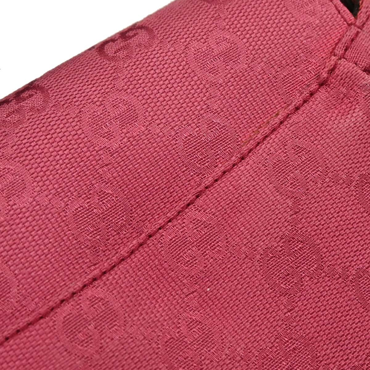 Gucci Horsebit Web Flap Gg Canvas And Leather Pink Canvas Shoulder Bag Bag (Pre-Owned)