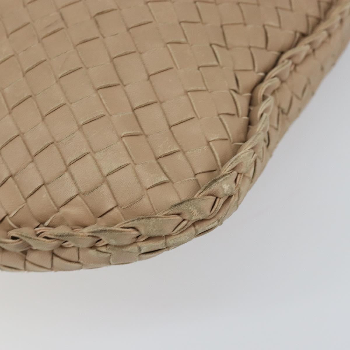 Bottega Veneta Veneta Hobo Intrecciato Nappa Beige Leather Shoulder Bag Bag (Pre-Owned)