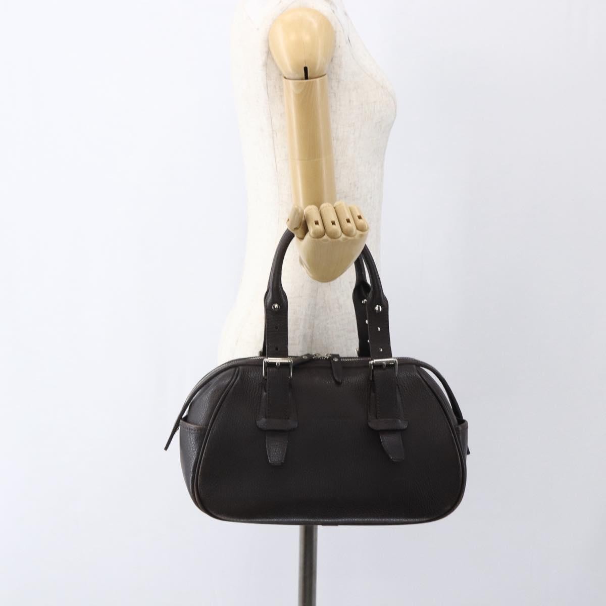 Burberry Vintage Leather Brown Leather Handbag (Pre-Owned)