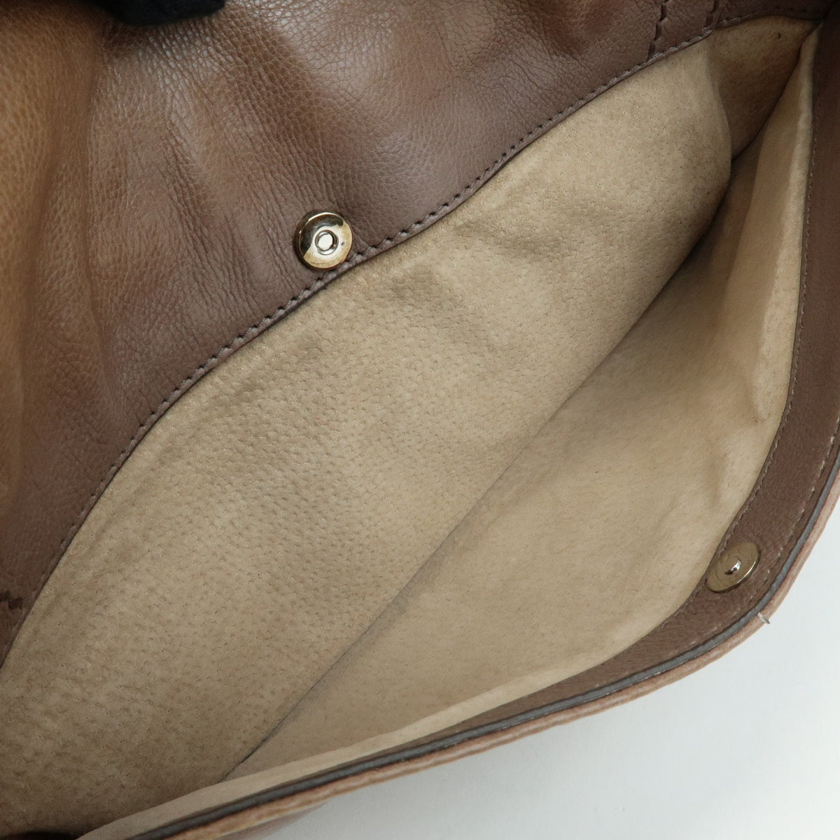 Prada Chain Flap Leather Brown Leather Shoulder Bag Bag (Pre-Owned)