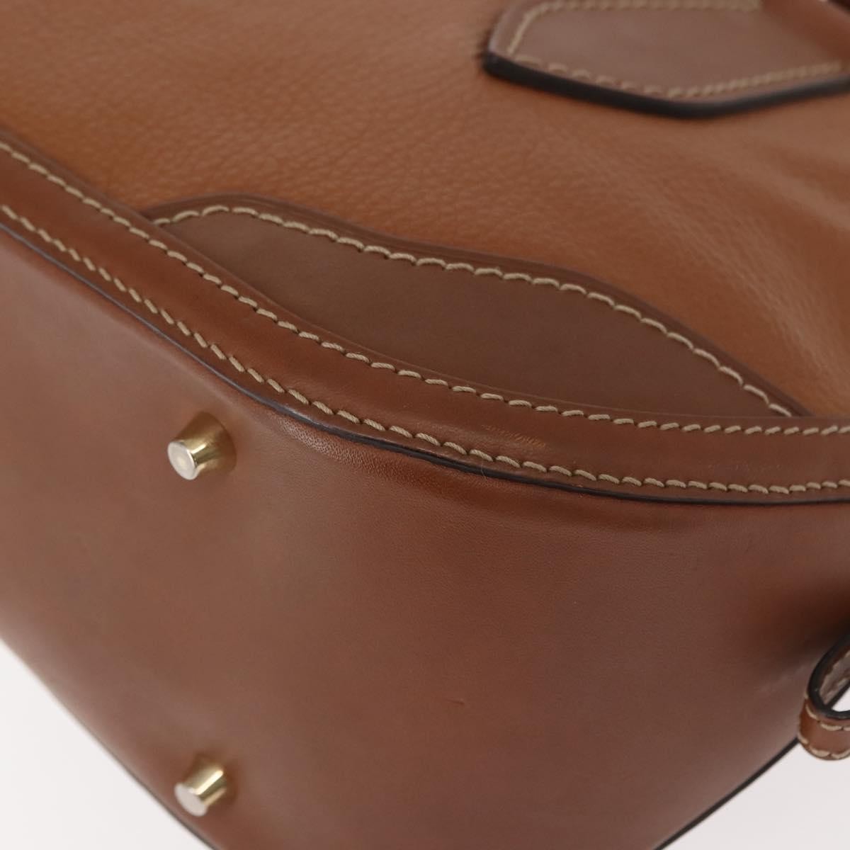 Burberry Orchard Smooth Leather Brown Leather Handbag (Pre-Owned)