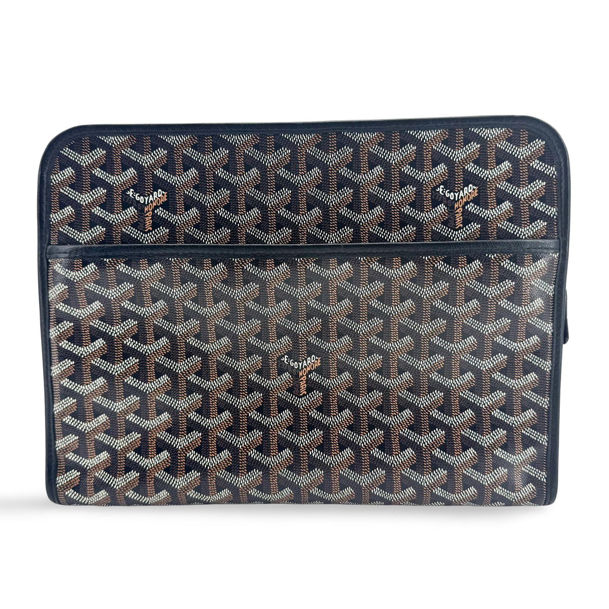Goyard Jouvence Toiletry Coated Canvas Black Canvas Clutche & Pouche Bag (Pre-Owned)
