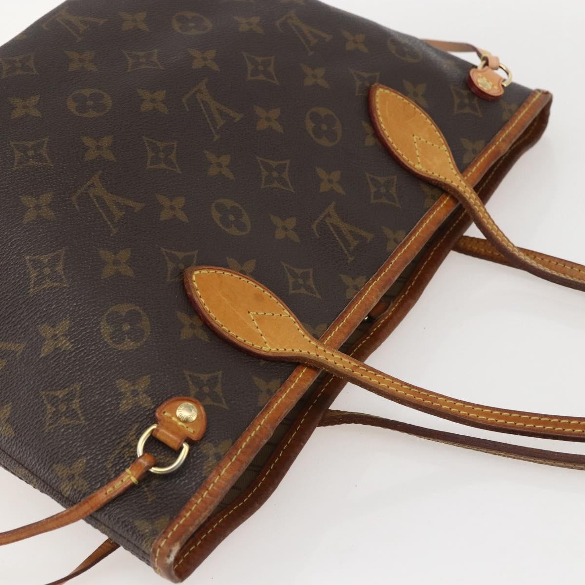 Louis Vuitton Neverfull Monogram Canvas Brown Canvas Tote Bag Bag (Pre-Owned)