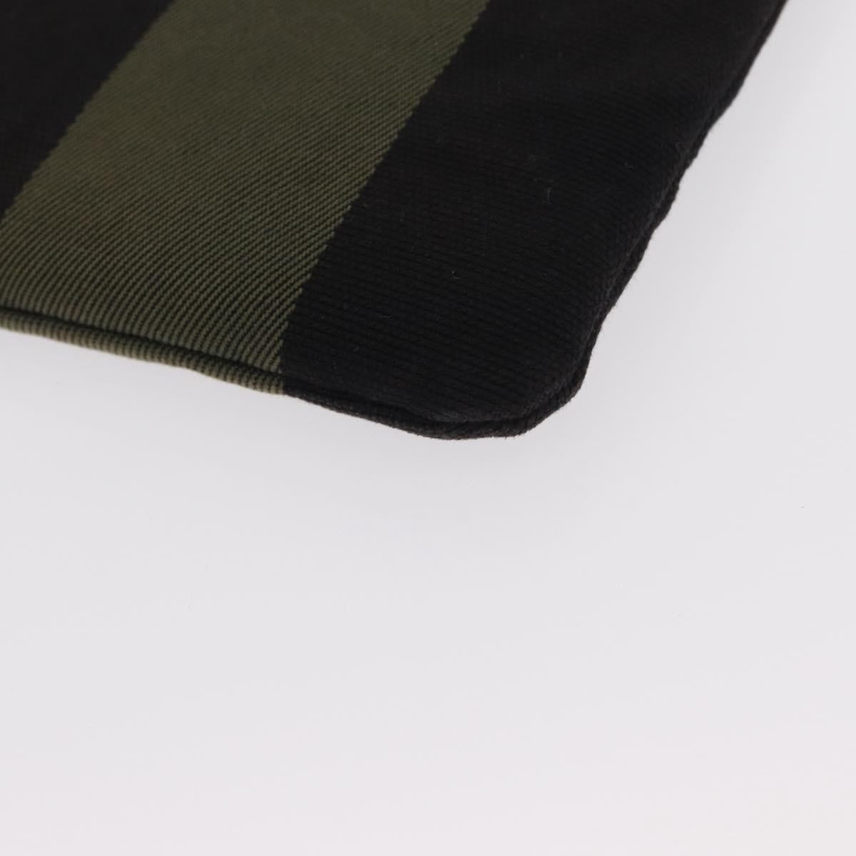 Saint Laurent Beach Zip Canvas Khaki Canvas Clutche & Pouche Bag (Pre-Owned)