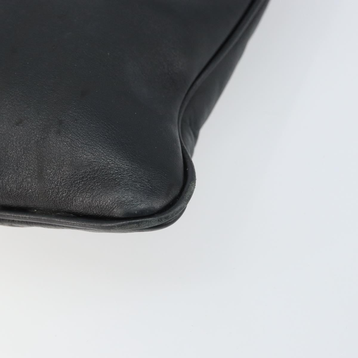 Salvatore Ferragamo Vintage Leather Black Leather Shoulder Bag Bag (Pre-Owned)