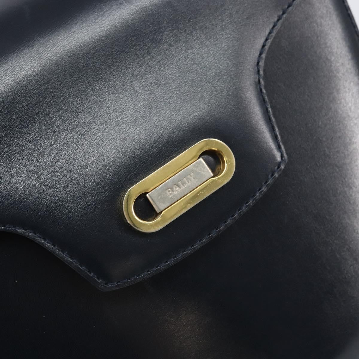 Bally Vintage Leather Black Leather Shoulder Bag Bag (Pre-Owned)