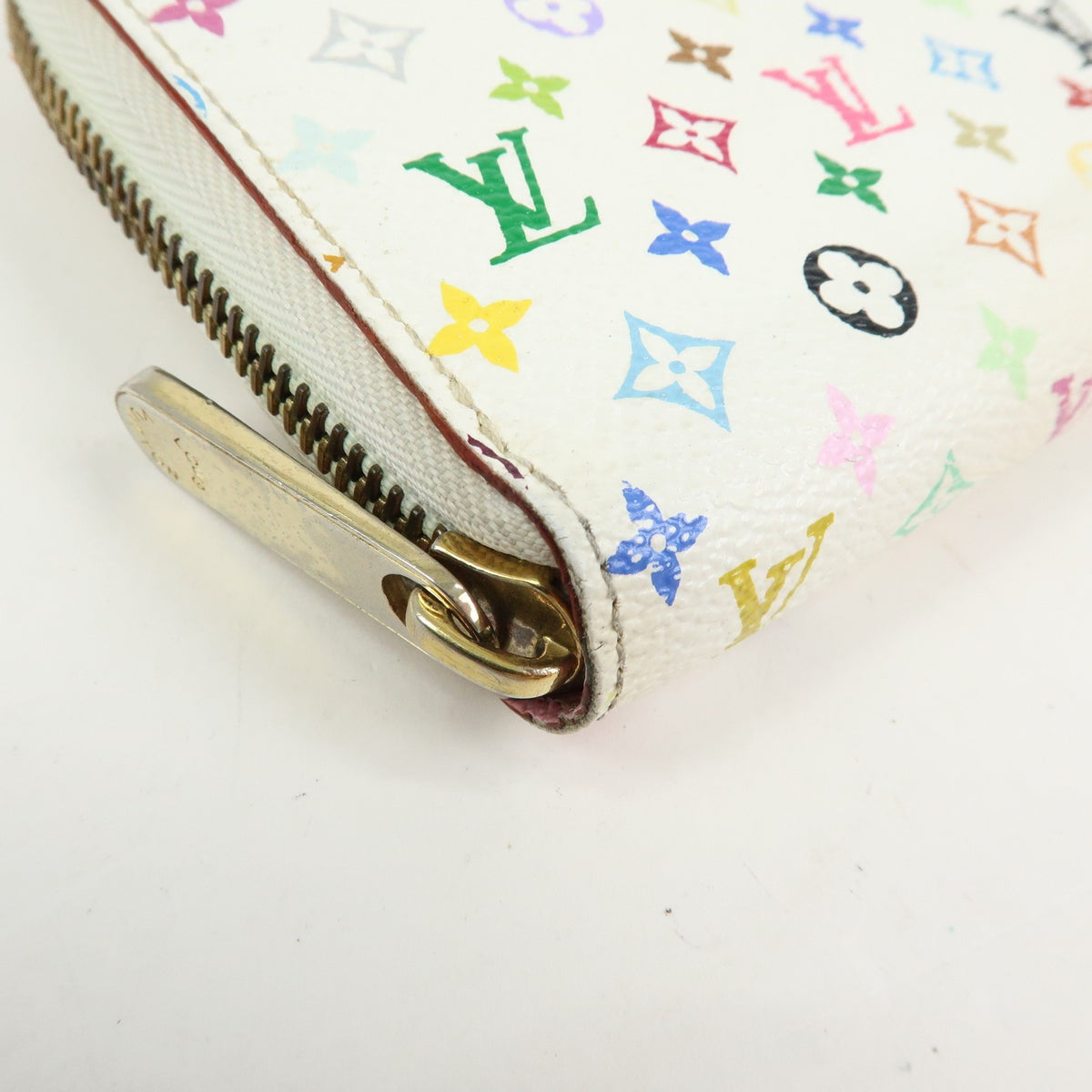 Louis Vuitton Zippy Monogram Multicolor White Canvas Wallets Accessory (Pre-Owned)