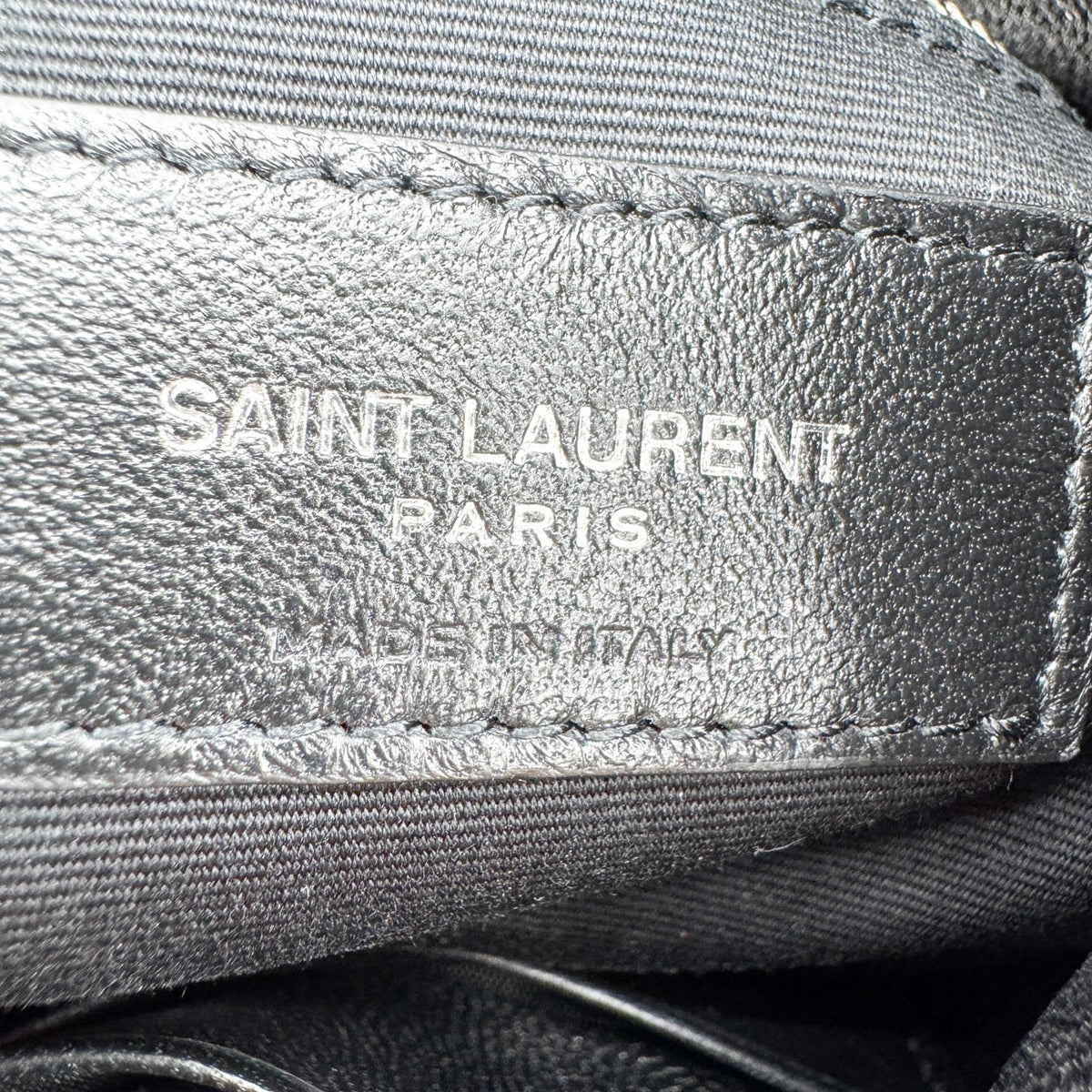Saint Laurent Loulou Puffer Quilted Leather Black Leather Shoulder Bag Bag (Pre-Owned)