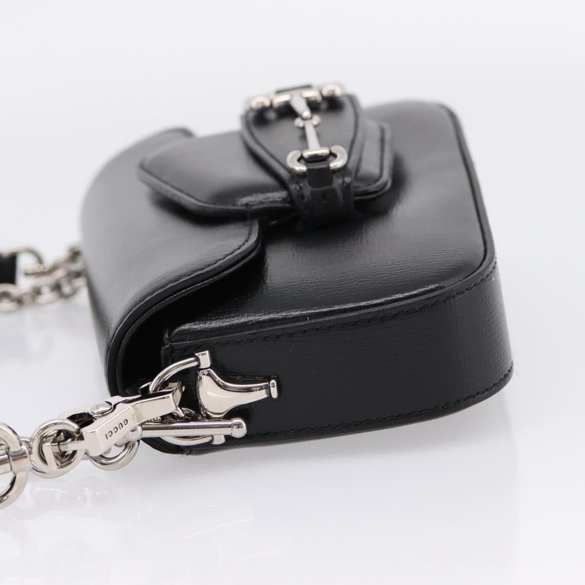 Gucci Horsebit 1955 Asymmetric Leather Black Leather Shoulder Bag Bag (Pre-Owned)