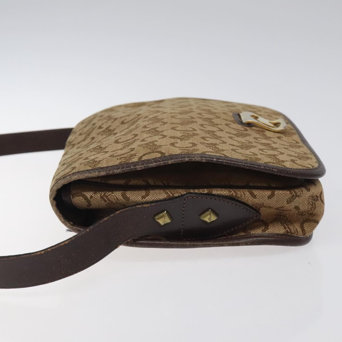 Celine C Sulky Canvas Brown Canvas Shoulder Bag Bag (Pre-Owned)