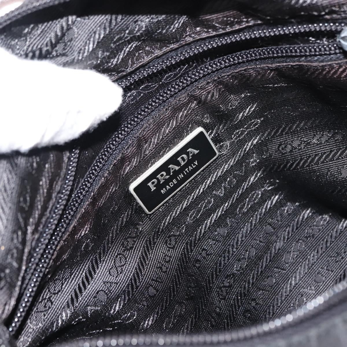 Prada Flat Messenger Tessuto Black Nylon Shoulder Bag Bag (Pre-Owned)