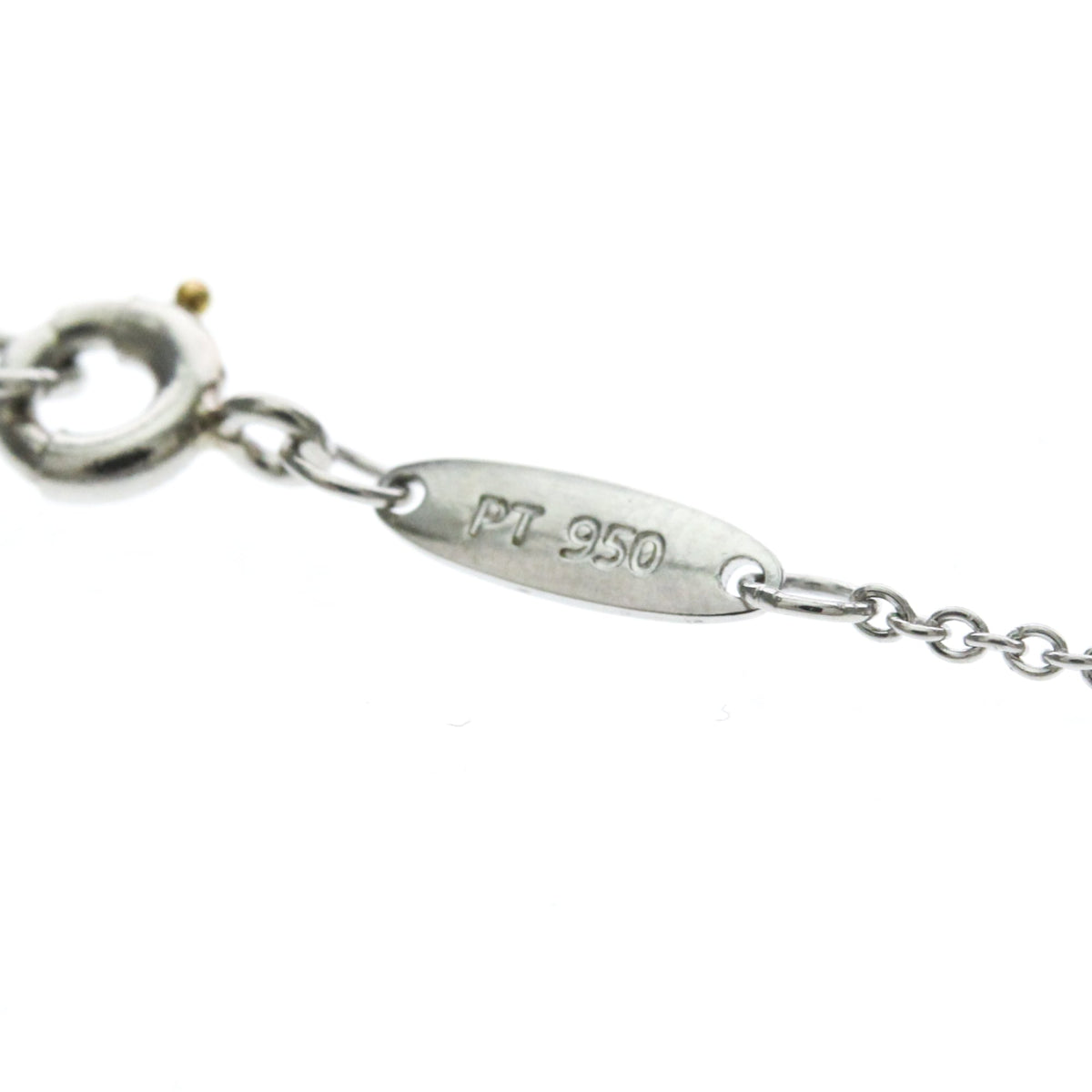 Tiffany & Co. Elsa Peretti Open Heart 5 Diamonds Pendant Platinum And Diamonds Silver Platinum Necklace Jewelry (Pre-Owned)