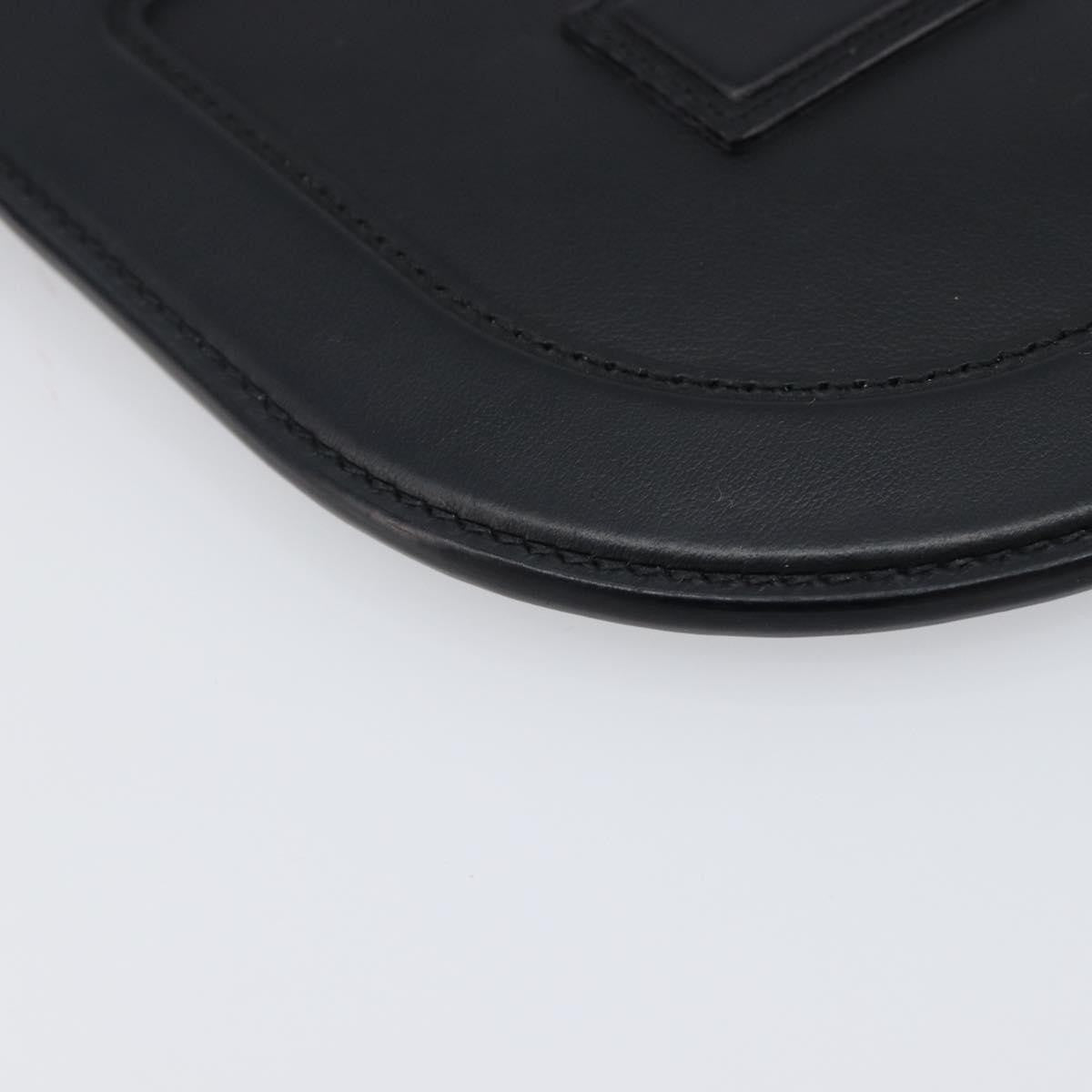 Fendi O'lock Camera Leather Black Leather Shoulder Bag Bag (Pre-Owned)