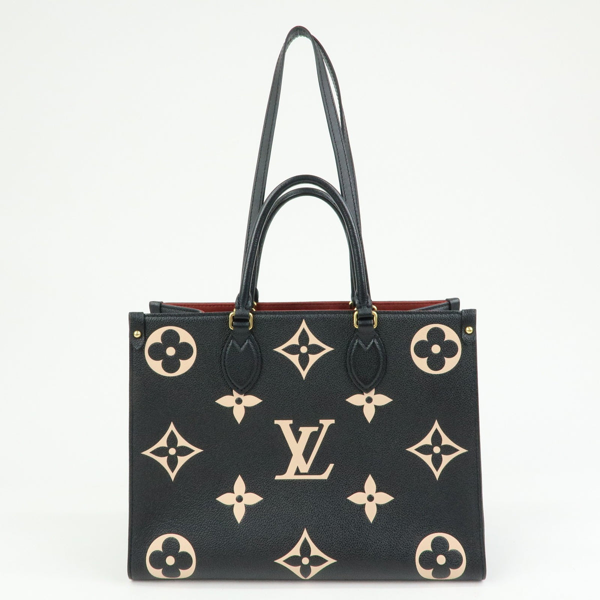Louis Vuitton Onthego Bicolor Monogram Empreinte Giant Black Leather Tote Bag Bag (Pre-Owned)