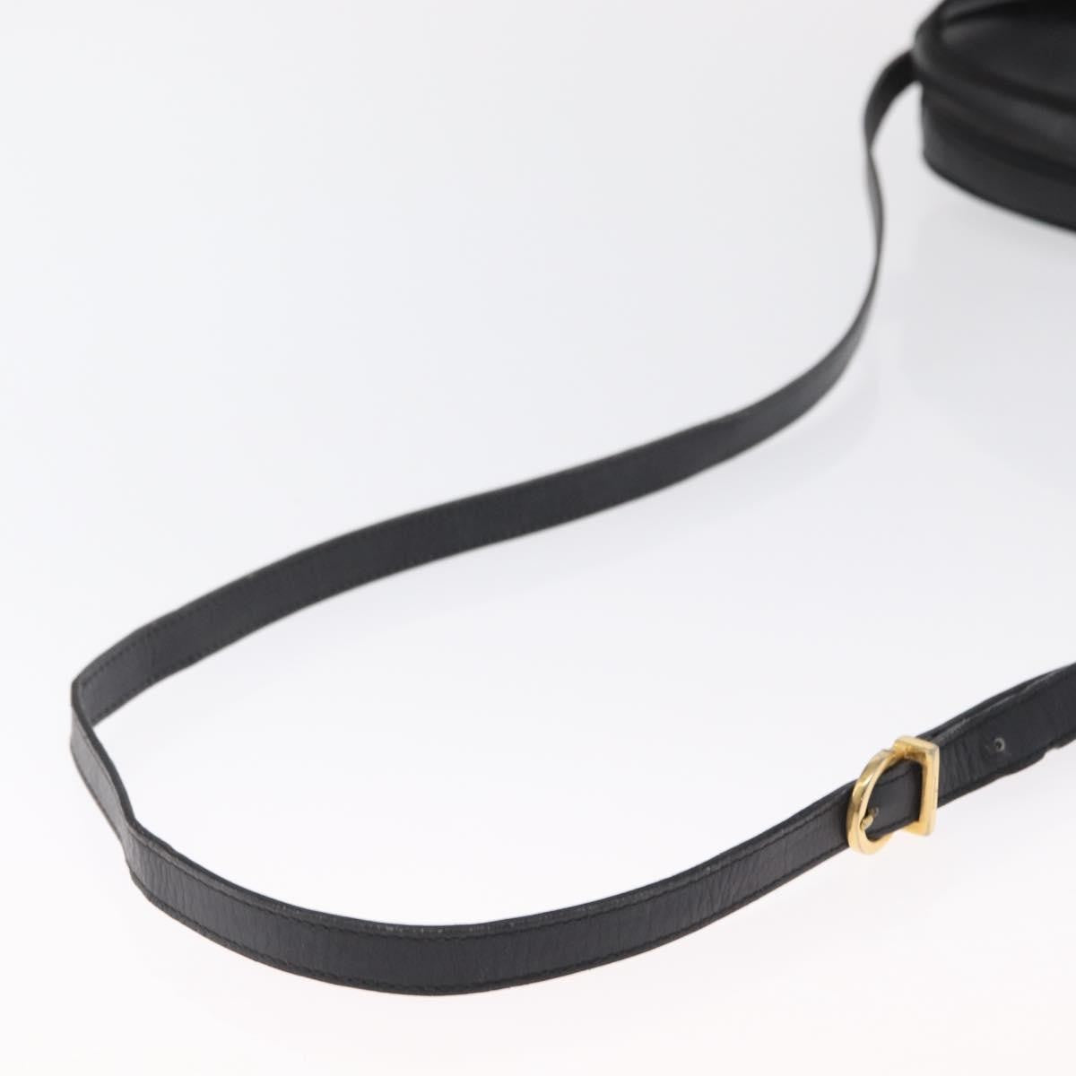 Salvatore Ferragamo Vara Bow Camera Leather Black Leather Shoulder Bag Bag (Pre-Owned)