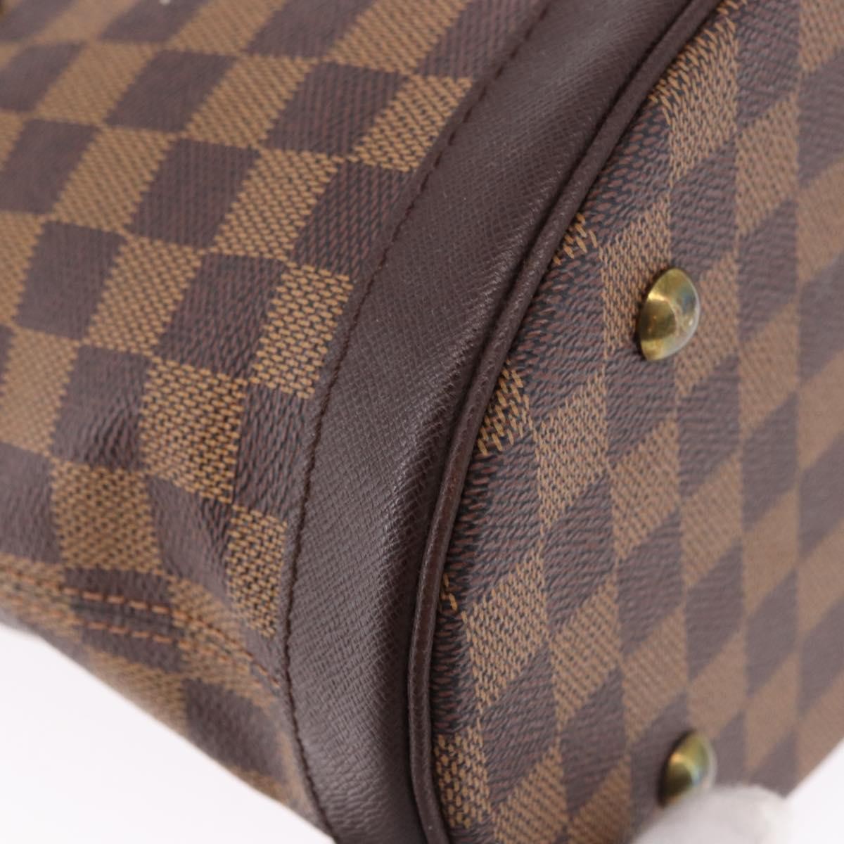 Louis Vuitton Marais Bucket Damier Ebene Brown Canvas Shoulder Bag Bag (Pre-Owned)