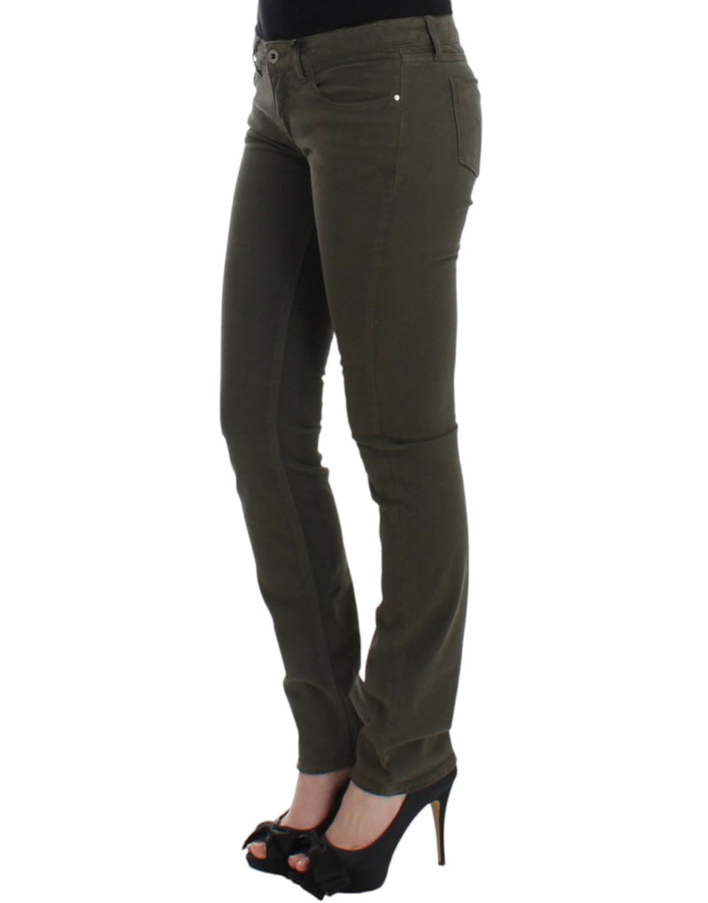 Costume National Green slim leg Women's jeans