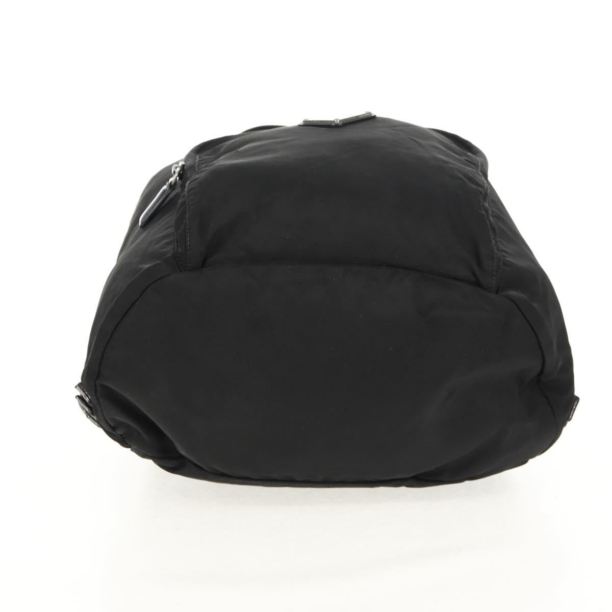 Prada Front Pocket Tessuto Black Nylon Backpack Bag (Pre-Owned)