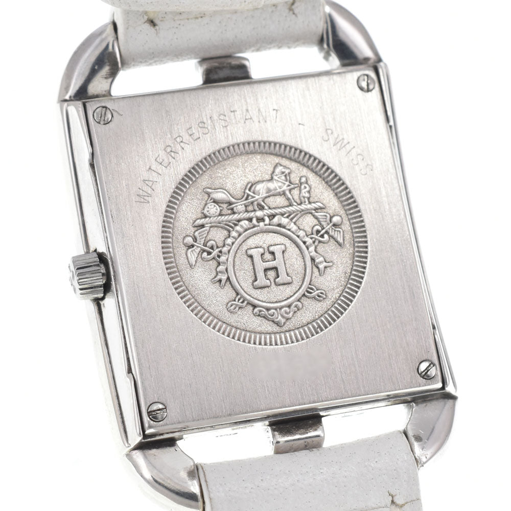 Hermes Cape Cod Quartz Stainless Steel And Leather Watch (Pre-Owned)