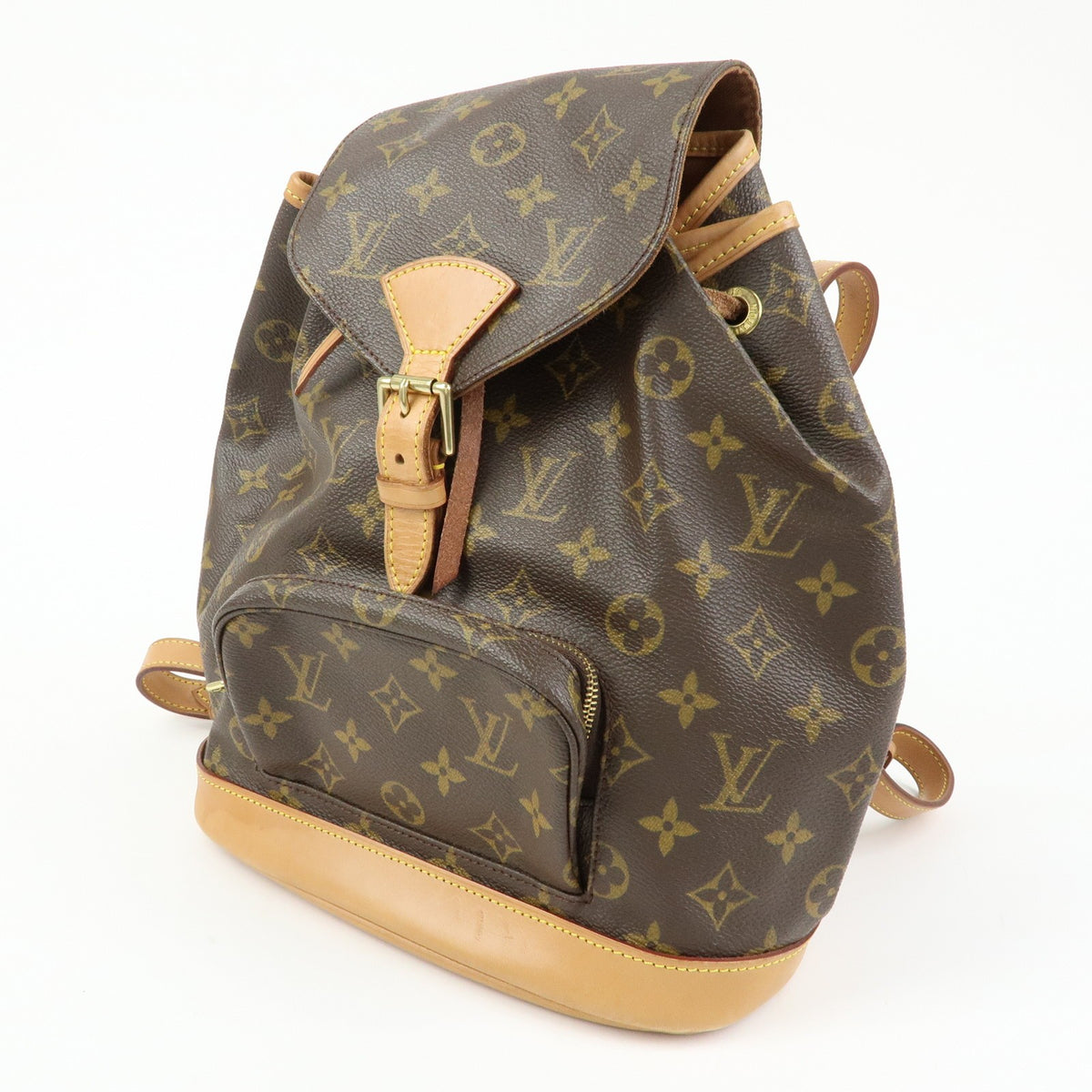 Louis Vuitton Vintage Montsouris Monogram Canvas Brown Canvas Backpack Bag (Pre-Owned)