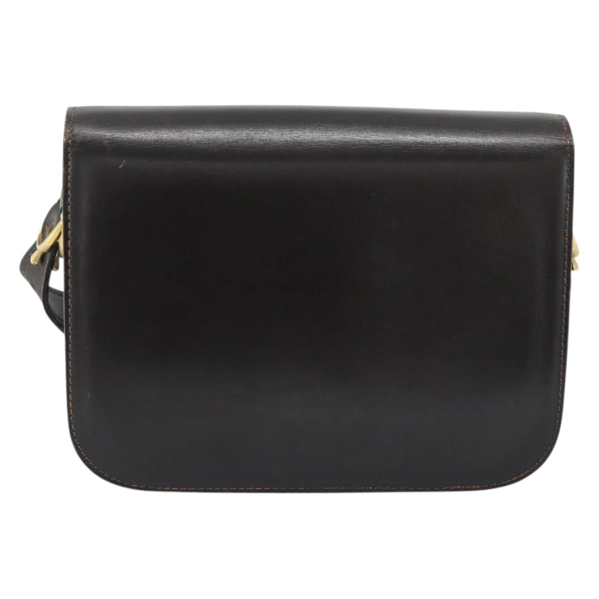 Celine Horse Carriage Leather Brown Leather Shoulder Bag Bag (Pre-Owned)