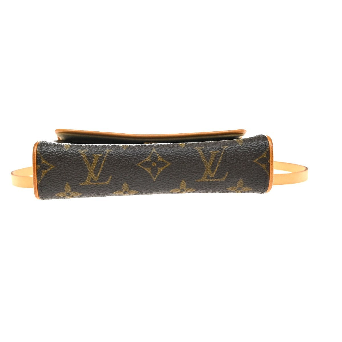 Louis Vuitton Florentine Waist Monogram Canvas Brown Canvas Handbag (Pre-Owned)