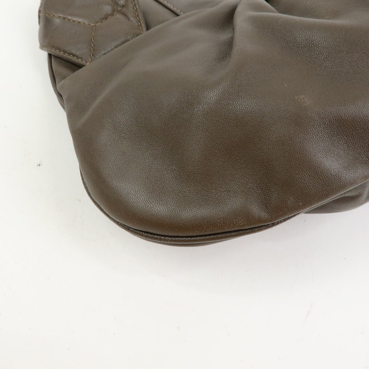 Fendi To You Snakeskin Brown Leather Handbag (Pre-Owned)