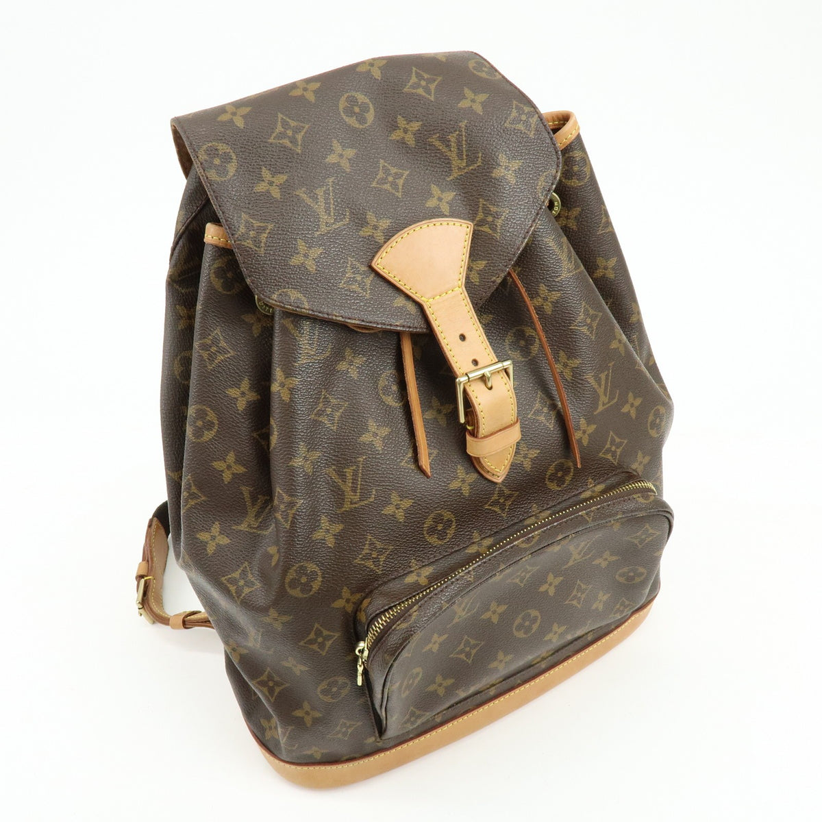 Louis Vuitton Vintage Montsouris Monogram Canvas Brown Canvas Backpack Bag (Pre-Owned)