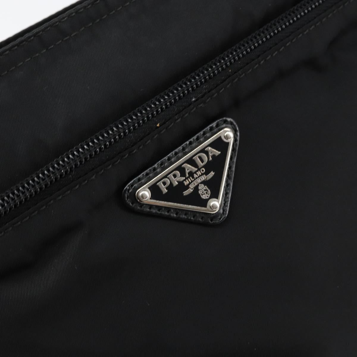 Prada Front Pocket Messenger Tessuto Black Nylon Shoulder Bag Bag (Pre-Owned)
