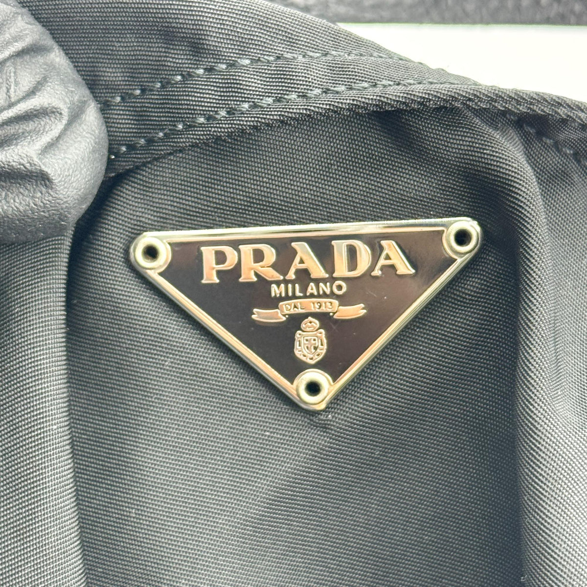 Prada Open Tote Tessuto Black Nylon Handbag (Pre-Owned)
