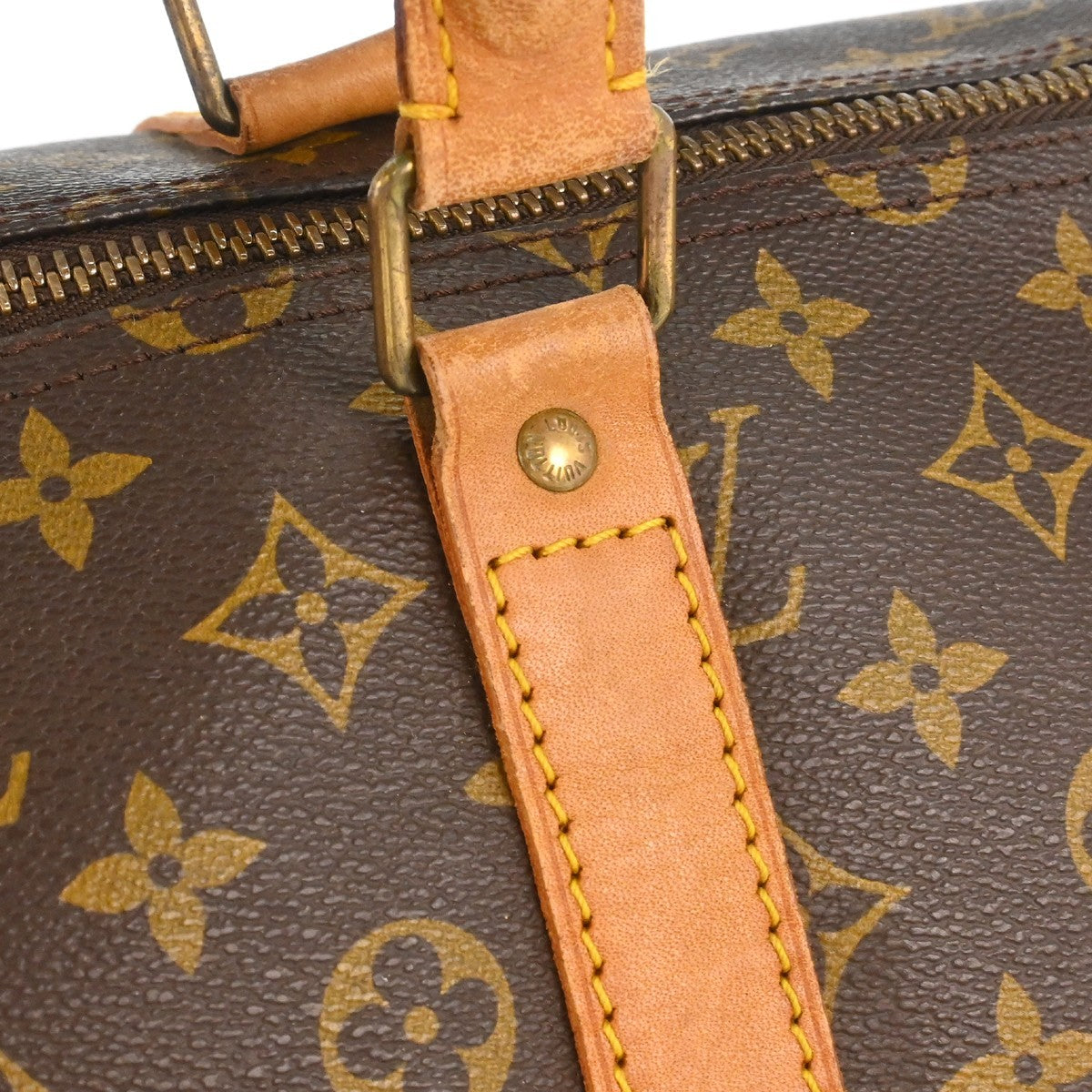 Louis Vuitton Keepall Monogram Canvas Brown Canvas Travel Bag Bag (Pre-Owned)