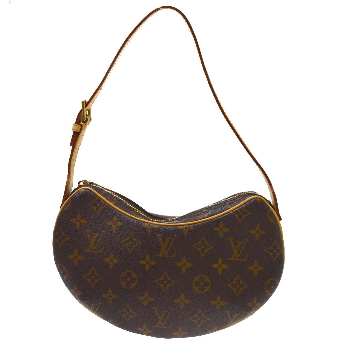 Louis Vuitton Croissant Monogram Canvas Brown Canvas Handbag (Pre-Owned)