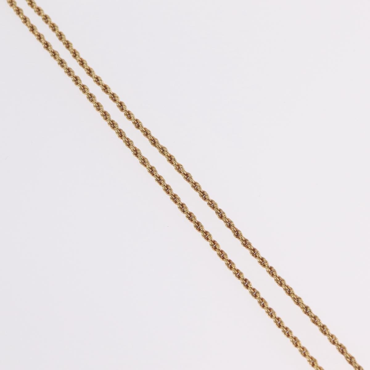Christian Dior Vintage Cd Heart Pendant Metal Gold Metal Necklace Jewelry (Pre-Owned)