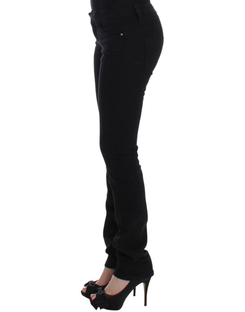Costume National Elegant Black Straight Leg Women's Jeans