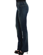 Costume National Chic Blue Straight Leg Designer Women's Jeans