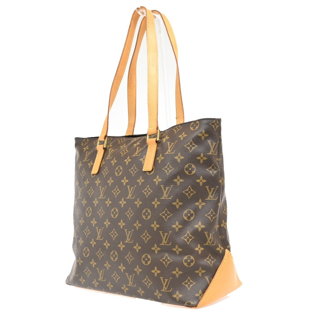 Louis Vuitton Cabas Mezzo Monogram Canvas Brown Canvas Tote Bag Bag (Pre-Owned)