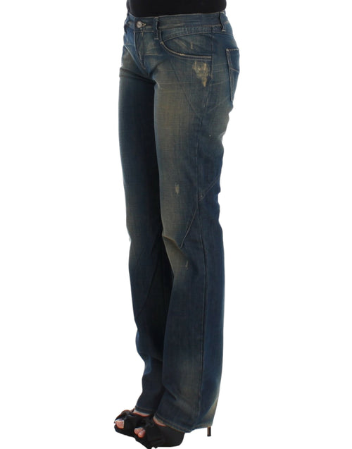 Costume National Chic Straight Leg Blue Denim Women's Jeans