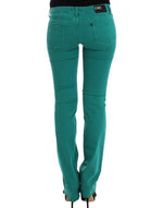Costume National Green straight leg Women's jeans