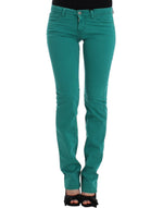 Costume National Green straight leg Women's jeans
