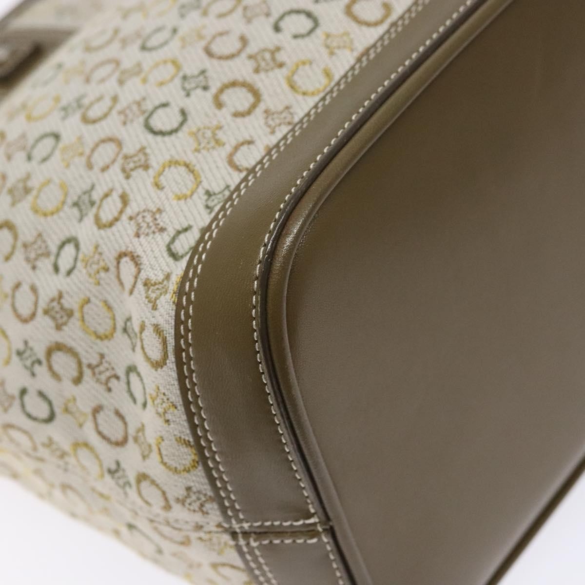 Celine Vintage Macadam Canvas Khaki Canvas Bag (Pre-Owned)