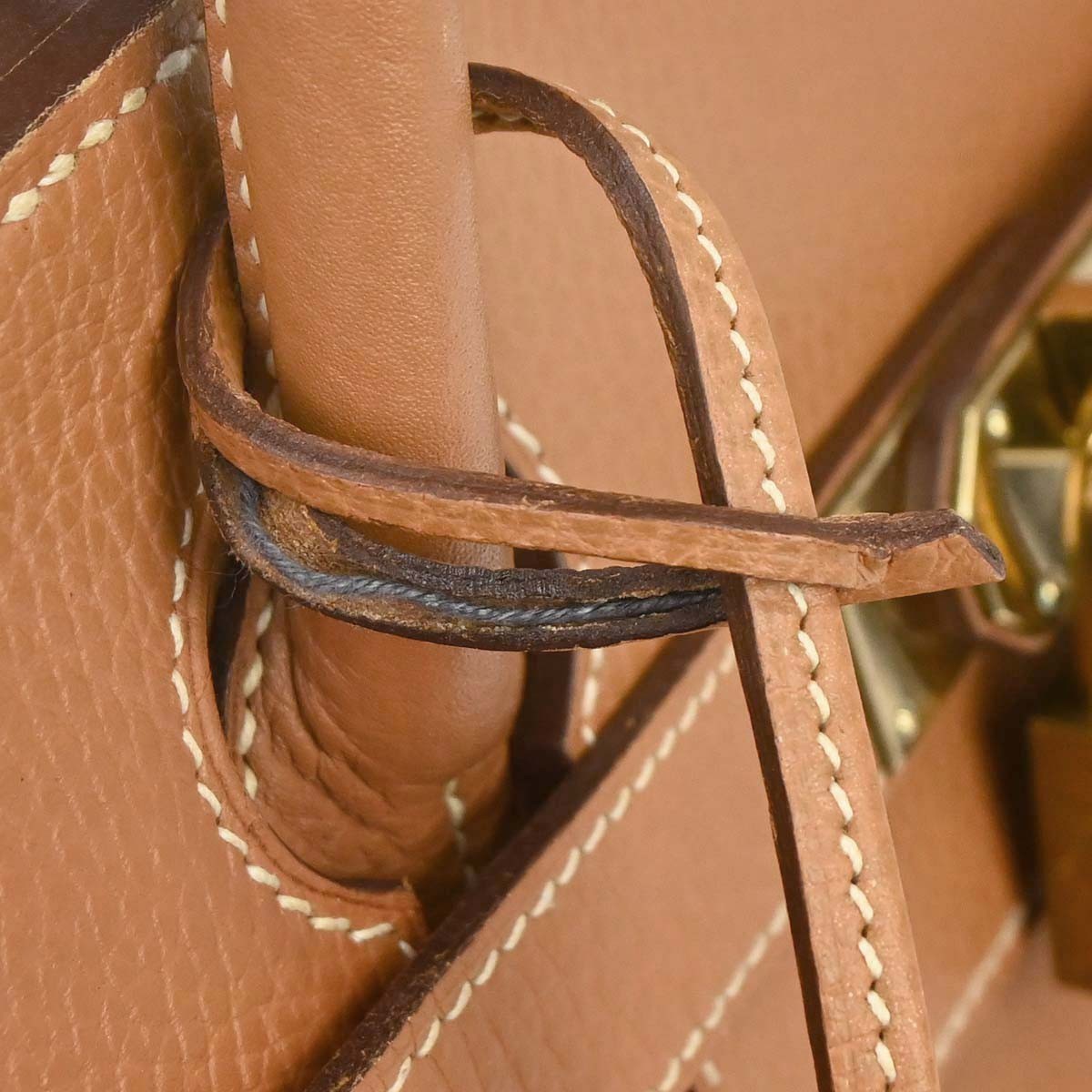 Hermes Hac Birkin Black Fjord With Palladium Hardware Brown Leather Handbag (Pre-Owned)