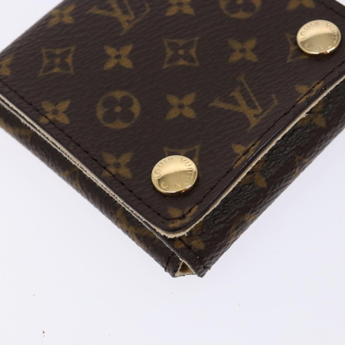 Louis Vuitton Case Jewelry Box Canvas Brown Canvas Wallets Accessory (Pre-Owned)