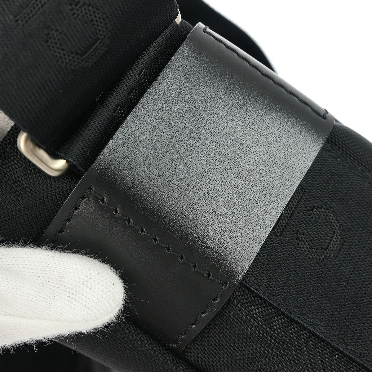 Chanel Sport Line Flap Messenger Wool And Nylon Black Nylon Shoulder Bag Bag (Pre-Owned)