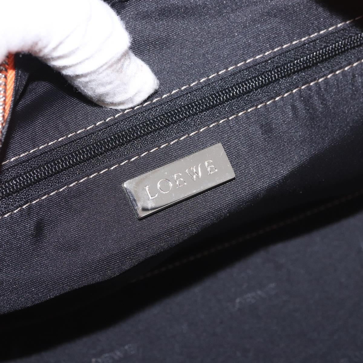Loewe Anagram Leather Orange Leather Handbag (Pre-Owned)